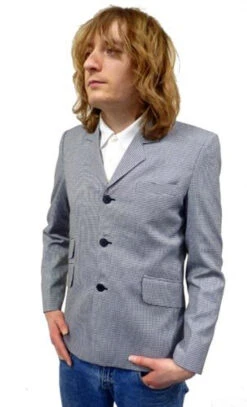'Barrett' - Retro Mod Houndstooth Blazer By MADCAP 15 'Barrett' - Retro Mod Houndstooth Blazer By MADCAP -KDX Clothing Store Barratt Blazer Jacket Madcap England1 34731.1666958544