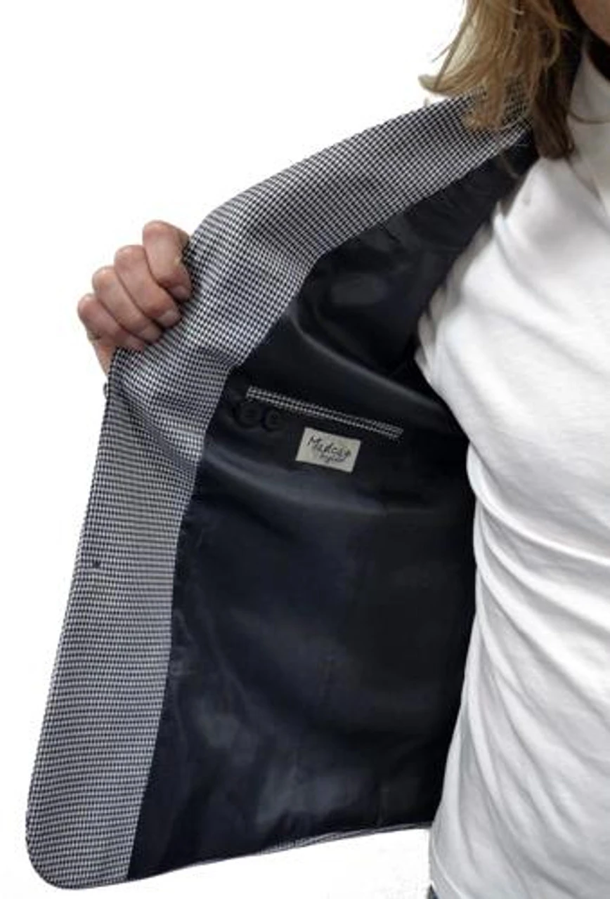 'Barrett' - Retro Mod Houndstooth Blazer By MADCAP 6 'Barrett' - Retro Mod Houndstooth Blazer By MADCAP - Image 4