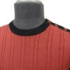 BECKETT Madcap Retro Mod Mens Cable Knit Jumper M -KDX Clothing Store Beckett Cable Knit Red cu3 49239.1666958553