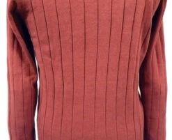 BECKETT Madcap Retro Mod Mens Cable Knit Jumper M -KDX Clothing Store Beckett Cable Knit Red cu 82364.1666958550