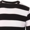 Jones 60s Mod Block Stripe Jumper R -KDX Clothing Store Jones jumper black white 02 32890.1661338398