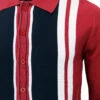 Donovan Retro Mod Polo Cardigan (M) -KDX Clothing Store Madcap England Donovan Polo Maroon2 35313.1661338374