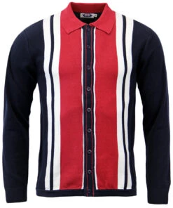 Donovan Retro Mod Polo Cardigan (M) 12 Donovan Retro Mod Polo Cardigan (M) -KDX Clothing Store Madcap England Donovan Polo 64492.1661338360