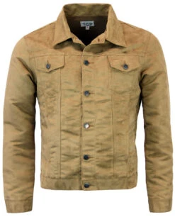 Ealing Retro Mod Faux Suede Jacket -KDX Clothing Store Madcap England Ealing Jacket Gold 18285.1661273919
