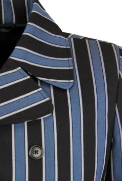Howl MADCAP Double Breasted Retro Stripe Blazer -KDX Clothing Store Madcap England Howl Blazer Black Blue3 60162.1661338549
