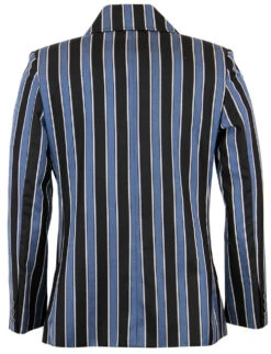 Howl MADCAP Double Breasted Retro Stripe Blazer -KDX Clothing Store Madcap England Howl Blazer Black Blue5 07620.1661338547