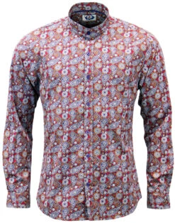 Indra 60s Mod Paisley Grandad Shirt -KDX Clothing Store Madcap England Indra Shirt1 35324.1661338296