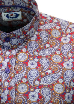 Indra 60s Mod Paisley Grandad Shirt -KDX Clothing Store Madcap England Indra Shirt3 28820.1661338300