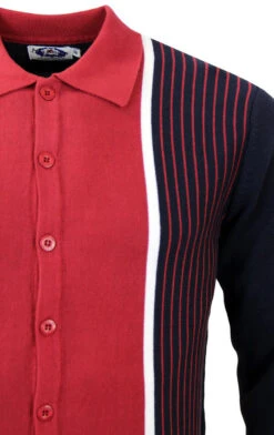 Pinstripe Marriott Polo Cardigan N -KDX Clothing Store Madcap England Pinstripe Marriott Navy2 57327.1661338385