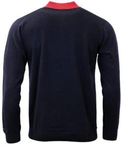 Pinstripe Marriott Polo Cardigan N -KDX Clothing Store Madcap England Pinstripe Marriott Navy3 77791.1661338384