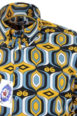 Sunrise Retro High Collar Mod Shirt