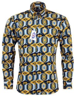 Sunrise Retro High Collar Mod Shirt 7 Sunrise Retro High Collar Mod Shirt -KDX Clothing Store Madcap England Sunrise Shirt4 39825.1661338704