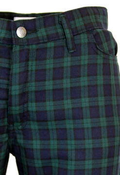 Tartan Trews Retro Mod Trousers BR -KDX Clothing Store Madcap England Tartan Trew Green22 33035.1661273652 2