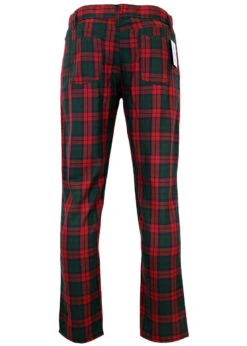 Tartan Trews Retro Mod Trousers BW -KDX Clothing Store Madcap England Tartan Trew Green4 50626.1661273637