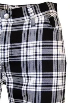 Tartan Trews Retro Mod Trousers BR -KDX Clothing Store Madcap England Tartan Trew White2 45241.1661273624 2