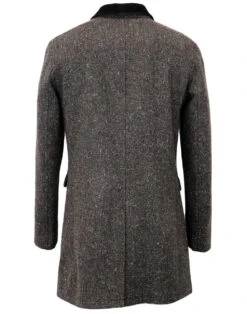 The Regent Mod Donegal Top Coat (N) -KDX Clothing Store Madcap England The Regent Grey4 91842.1661273689