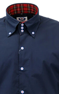 The Whiskey High Collar Mod Shirt N