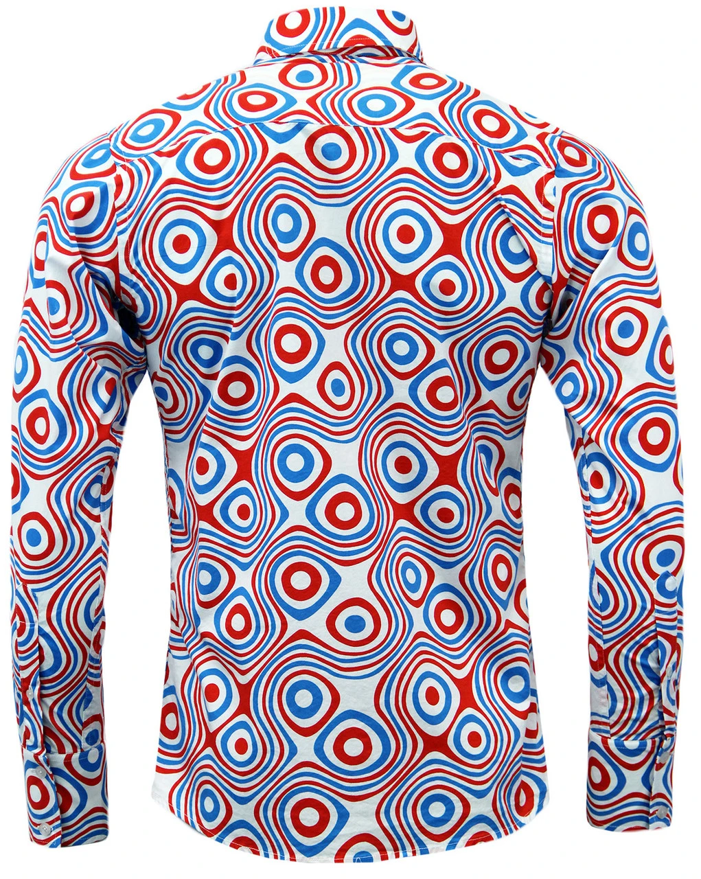 Trip Op Art Mod Big Collar Shirt BR 12 Trip Op Art Mod Big Collar Shirt BR - Image 10