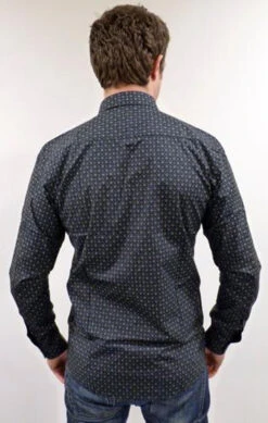 MADCAP 'Clapton' Mens Mod Round Collar Shirt (B) -KDX Clothing Store Madcap England Mens Mod Shirt B4 08290.1666958137