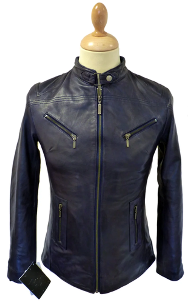 'Fonda' Retro Indie Leather Racer Jacket By MADCAP 8 'Fonda' Retro Indie Leather Racer Jacket By MADCAP - Image 6