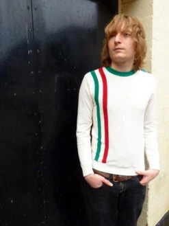 'Racing Italia' MADCAP Mod Button Shoulder Jumper -KDX Clothing Store Madcap Racer Italia Jumper8 74914.1666958262