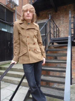 The Rare Breed - MADCAP Mens Retro Mod Jacket (C) -KDX Clothing Store Madcap Rare Breed Jacket Tan Cord7 93336.1666958203