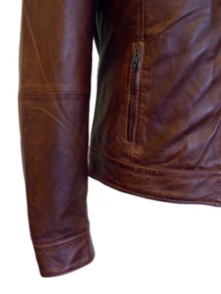 Harper Retro Indie Leather Jacket -KDX Clothing Store Madcap Rebel Racer Jacket Brn3 19985.1666957539