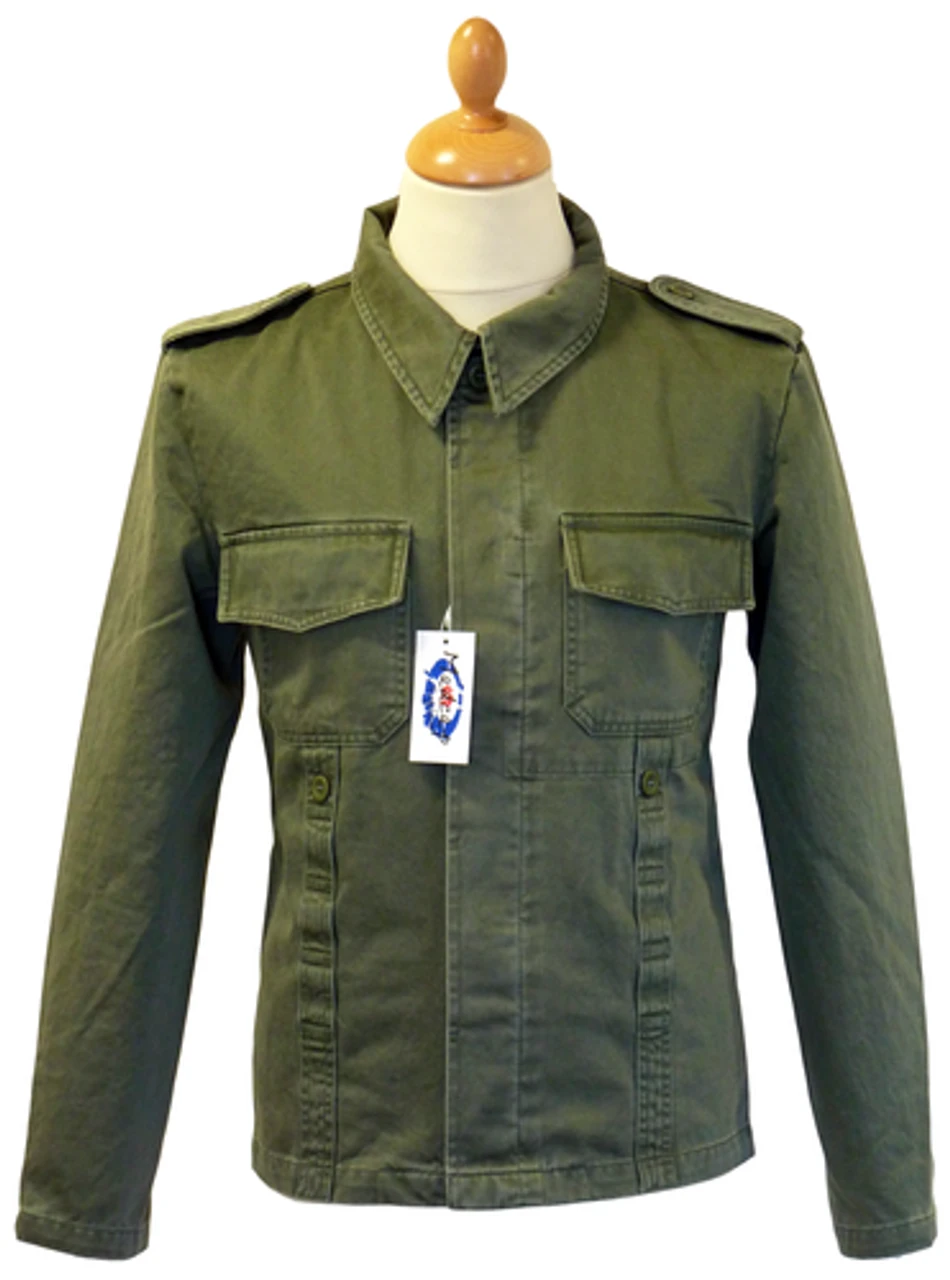 Vintage Lennon - MADCAP Retro Mod Military Jacket - Image 5