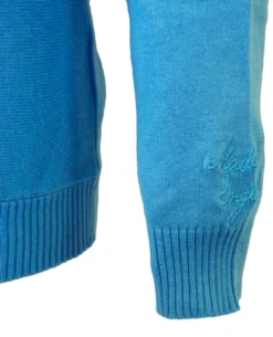 'Marriott' - Madcap Mens Retro Mod Polo Cardigan B -KDX Clothing Store Marriott Polo Blue6 90334.1666957399