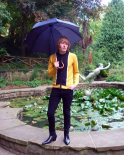 'Mustard Marriott' - Retro Mod Sixties Mens Polo -KDX Clothing Store Mustard Marriot2 71611.1666957486