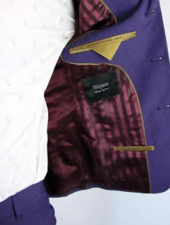 Tailored By Madcap Mod Mohair Suit Jacket (Plum) -KDX Clothing Store Purple mohair suit label1 19099.1664291253