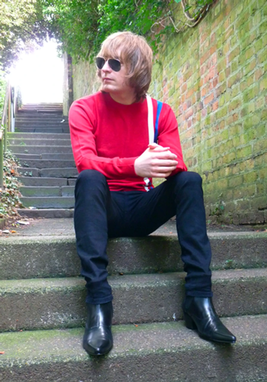 'Renegade' - Retro Mod Sixties Racing Jumper RED 5 'Renegade' - Retro Mod Sixties Racing Jumper RED - Image 3