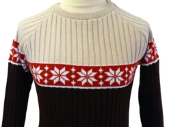 Nordic Winter - MADCAP Retro Snowflake Jumper -KDX Clothing Store Snowflake Ribbed Christmas Jumper2 77996.1666957348
