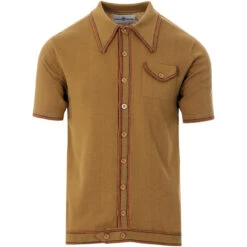 Crawdaddy Micro Dash Knit Polo (Z) 31 Crawdaddy Micro Dash Knit Polo (Z) -KDX Clothing Store crawdaddy caramel 01 34316.1661272891 6