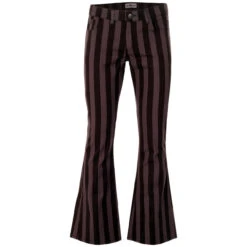 Holy Roller Retro Stripe Flares B/W -KDX Clothing Store holy roller black grey 011 17769.1661261487 1