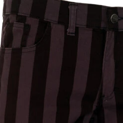 Holy Roller Retro Stripe Flares B/W -KDX Clothing Store holy roller black grey 03 59555.1661261490 1