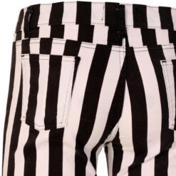 Holy Roller Retro Stripe Flares R/B -KDX Clothing Store holy roller black white 04 70642.1661261465 2