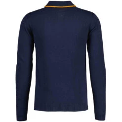 Junot Mod Waffle Stripe Knit Polo B 21 Junot Mod Waffle Stripe Knit Polo B -KDX Clothing Store maadcap england junot popcorn waffle polo navy 4 94933.1668164094 1