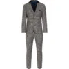 Mod Pow Check Velvet Collar Blazer 1 Mod Pow Check Velvet Collar Blazer -KDX Clothing Store madacap pow suit blazer grey set 89501.1661264680