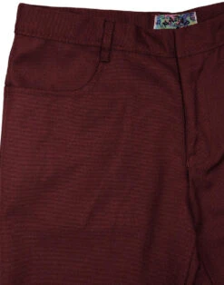 Logan Bootcut Hopsack Trousers (St) 38 Logan Bootcut Hopsack Trousers (St) -KDX Clothing Store madcap bootcut hopsack trousers burgundy 2 44347.1661269350 3