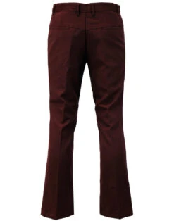 Logan Bootcut Hopsack Trousers (St) 29 Logan Bootcut Hopsack Trousers (St) -KDX Clothing Store madcap bootcut hopsack trousers burgundy 3 31047.1661269349 3