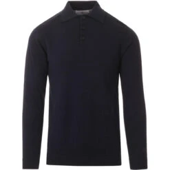 Brando 1960s Mod Knitted Polo (HG) 40 Brando 1960s Mod Knitted Polo (HG) -KDX Clothing Store madcap brando navy 01 92335.1661271597 7