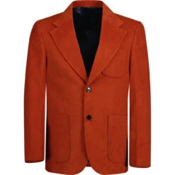 Montana Retro 70s Cord Blazer RUST -KDX Clothing Store madcap cord blazer rust front 18340.1661260496 2