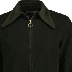 Ziggy Beagle Collar Cord Shirt G -KDX Clothing Store madcap cord overshirt green detail 84053.1664883115