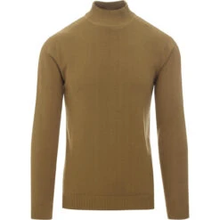 Eastwood Mock Turtleneck Jumper (W) -KDX Clothing Store madcap eastwood turtle jumper leaf front 11079.1661270519 3