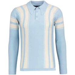 Acid Test Mod LS Big Collar Polo WS 23 Acid Test Mod LS Big Collar Polo WS -KDX Clothing Store madcap england acid test knitted polo winter sky 1 58222.1668163883 2