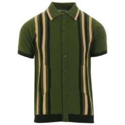 Shockwave Mod Stripe Knit Polo (DC) 30 Shockwave Mod Stripe Knit Polo (DC) -KDX Clothing Store madcap england aftershock polo cardigan green 3 62698.1661264895 2