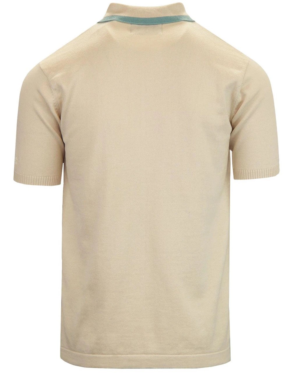 Bauhaus Mod Stripe Knit Polo BLACK 5 Bauhaus Mod Stripe Knit Polo BLACK - Image 3