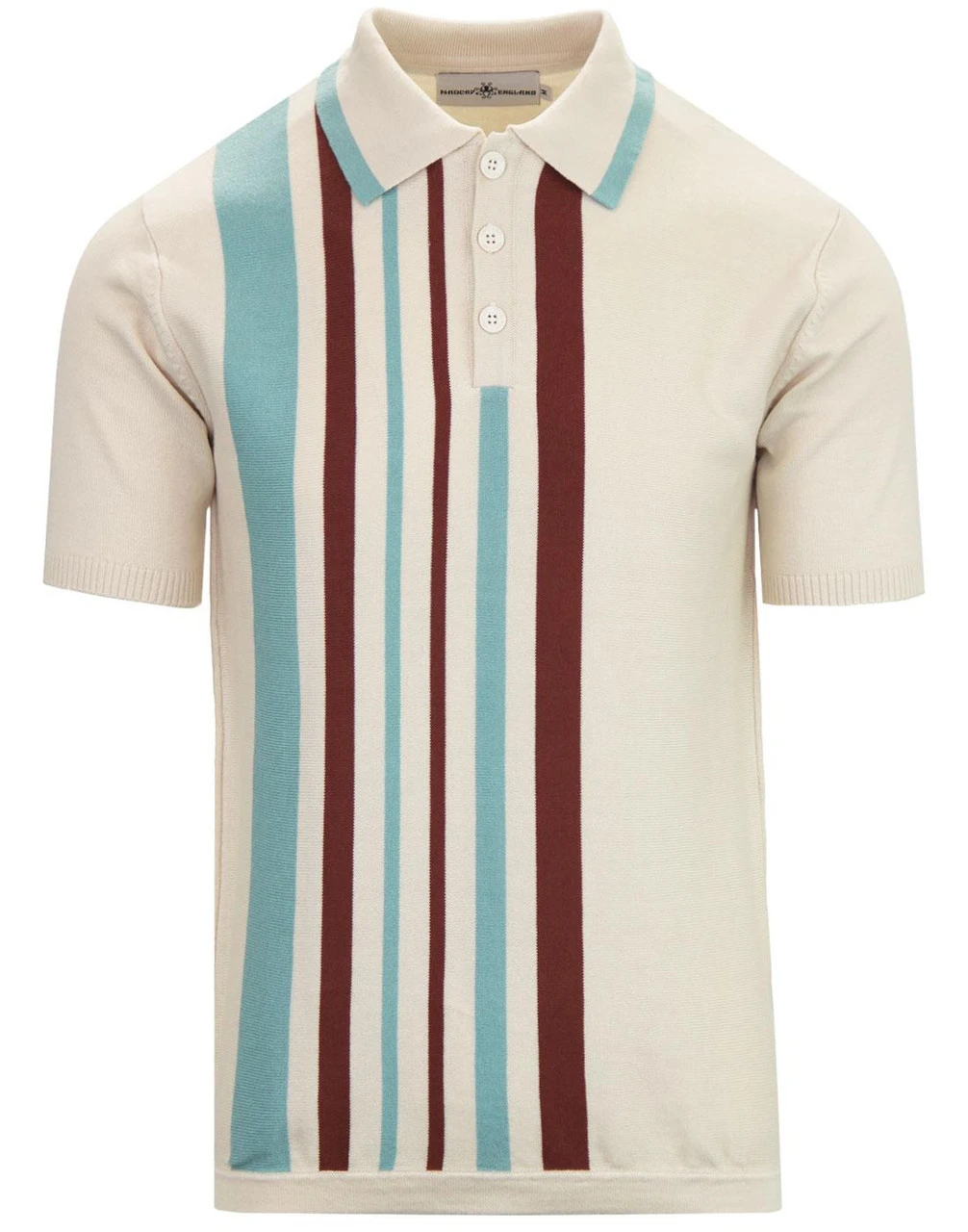 Bauhaus Mod Stripe Knit Polo BLACK 3 Bauhaus Mod Stripe Knit Polo BLACK