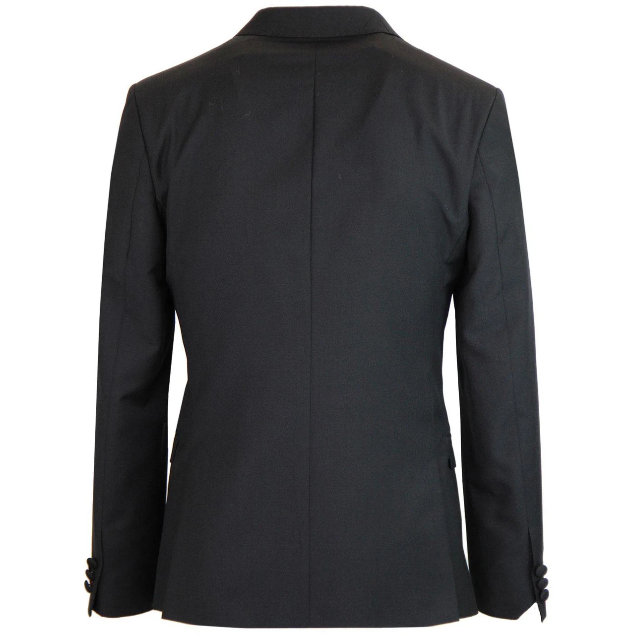 3 Button Mohair Suit Blazer (Black) 4 3 Button Mohair Suit Blazer (Black) - Image 2